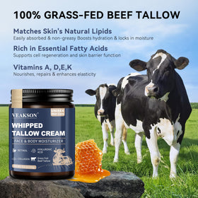 veakson on hands and elbows showing deep moisturizing for rough body areas