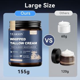 veakson 5.4 oz jar next to common objects showing size and refill convenience