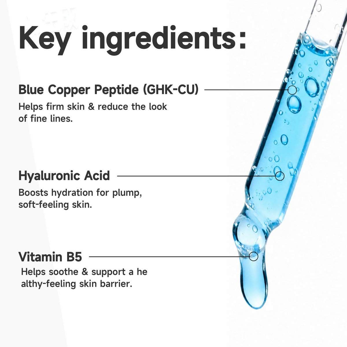 Vectium pump dispensing serum showing precise application and controlled dosage