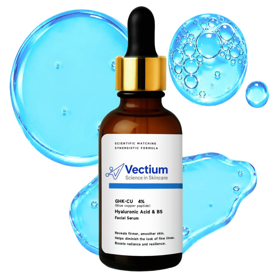 Vectium front bottle 30ml showcasing sleek packaging and quick-absorb benefit