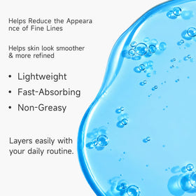 Vectium drop of serum texture showing lightweight consistency and hydration boost