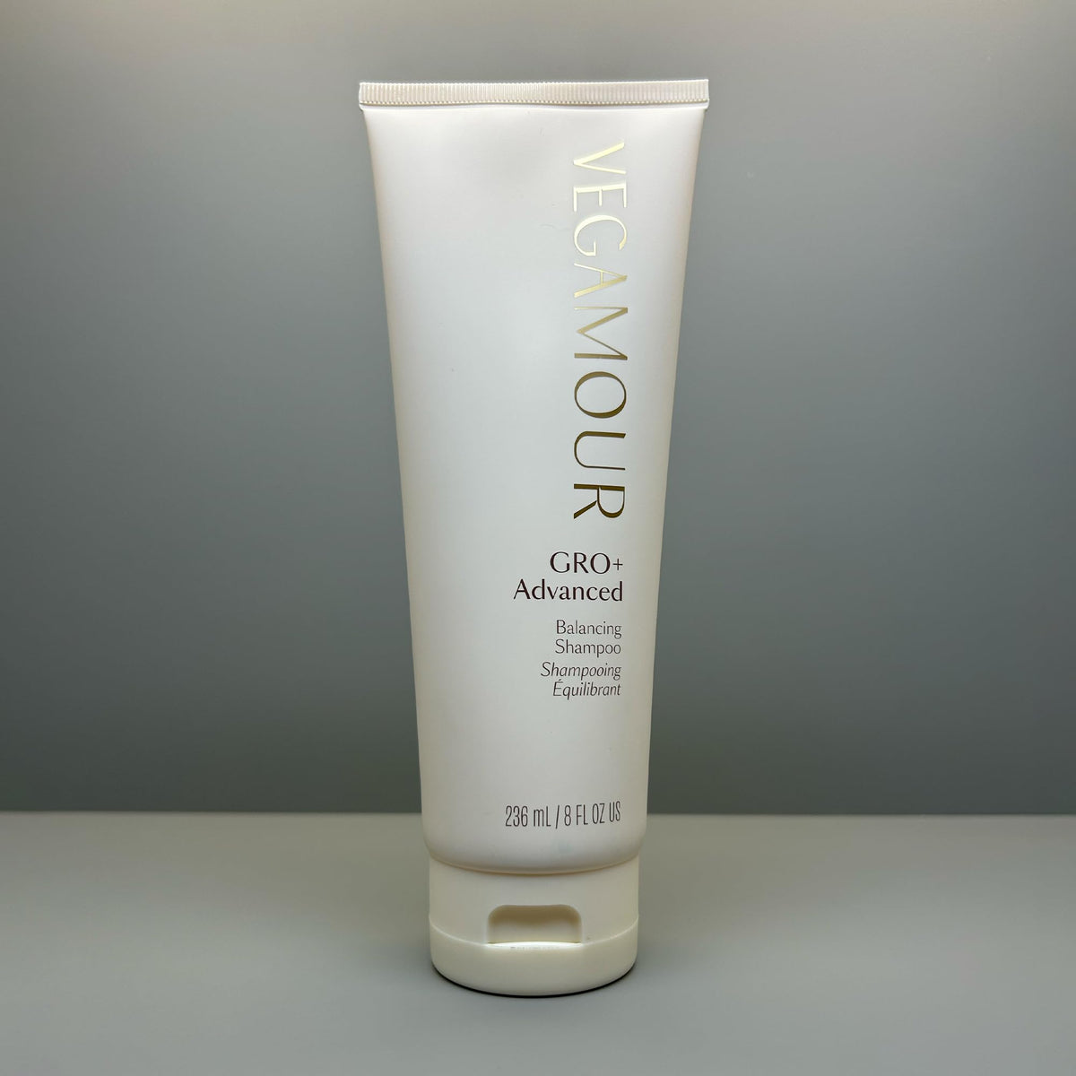 VEGAMOUR before and after hair strands showing reduced breakage benefit