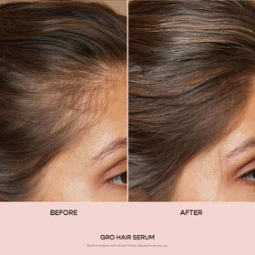 VEGAMOUR dropper dispensing serum onto fingers for precise, no-waste application