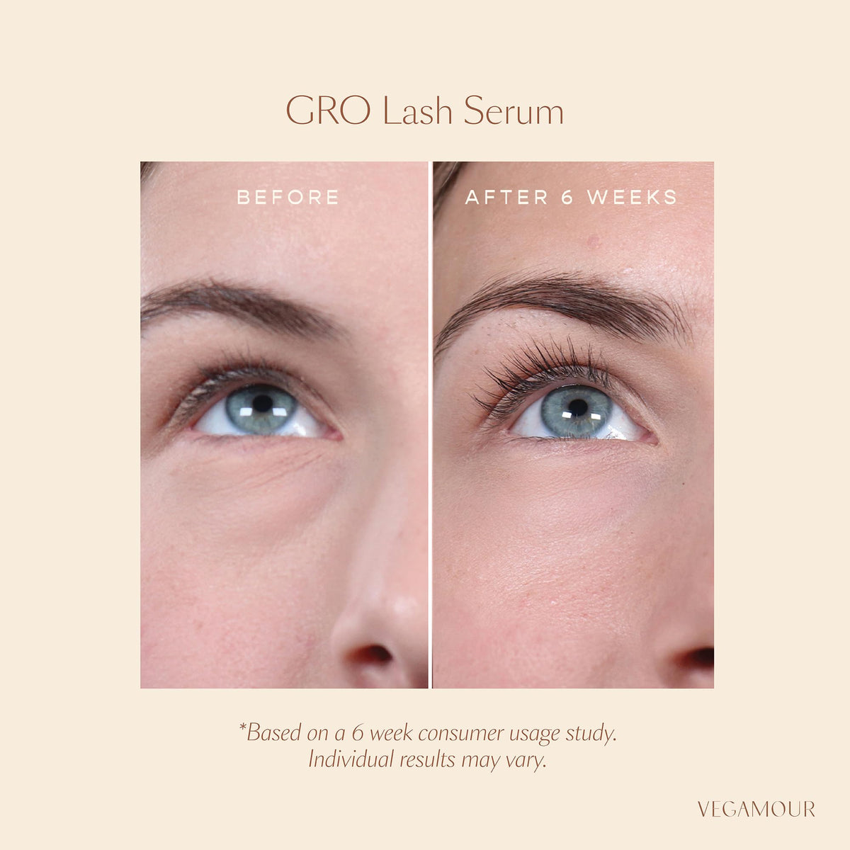 VEGAMOUR GRO key ingredients red clover and mung bean highlighting natural benefit