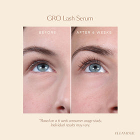 VEGAMOUR GRO key ingredients red clover and mung bean highlighting natural benefit