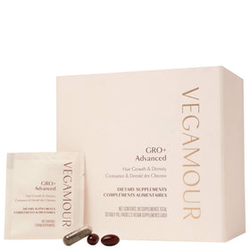 VEGAMOUR front box packaging showing daily 30-packet supply and benefits