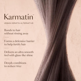 VEGAMOUR applied to damp hair detangling and adding softness before styling