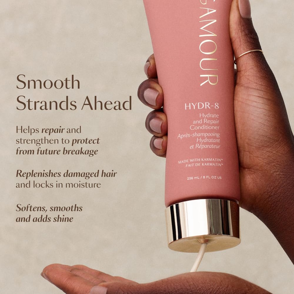 VEGAMOUR conditioner in shower being applied for instant softness