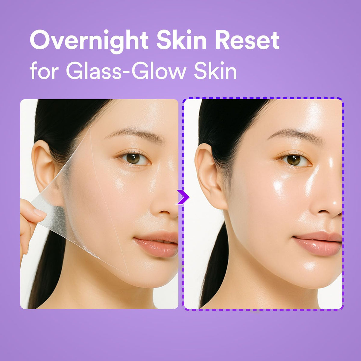 VEGANIFECT mask spread on skin with brush, provides even coverage and nourishment