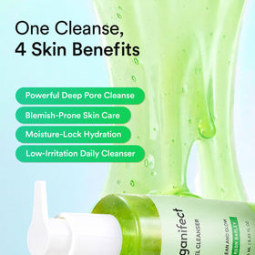 VEGANIFECT creamy foam lather on skin demonstrating gentle cleanse benefit