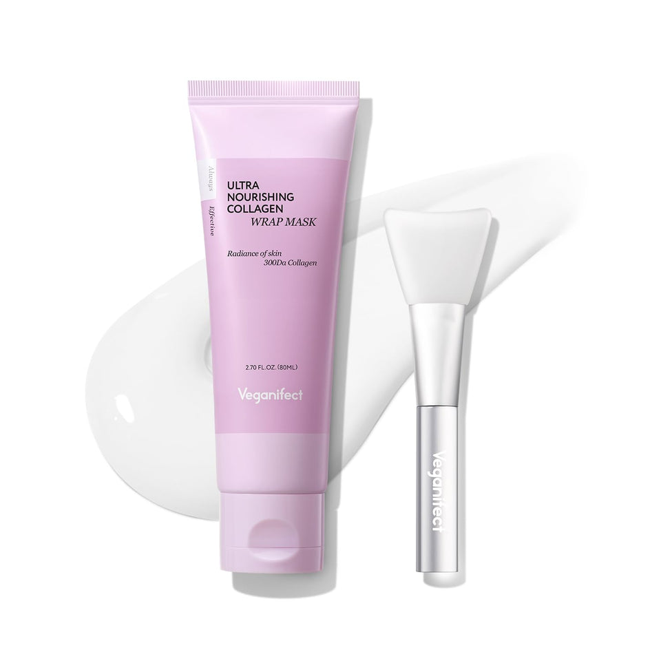 VEGANIFECT front packaging showing jar and label, promotes clear collagen benefits