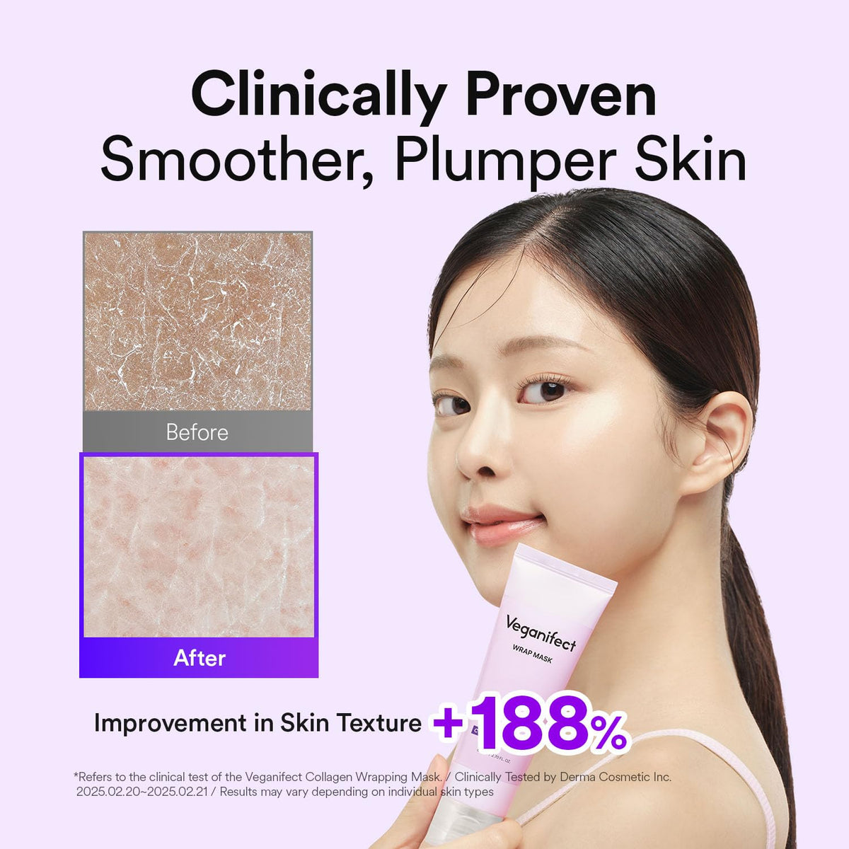 VEGANIFECT jelly brush next to open jar, allows smooth, even mask application