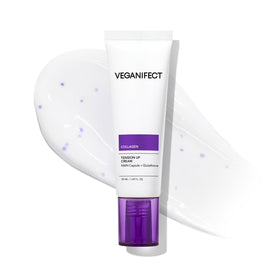 VEGANIFECT front jar view showing purple cream and brand clarity benefit