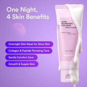 VEGANIFECT creamy texture close-up turning into clear film, locks in hydration