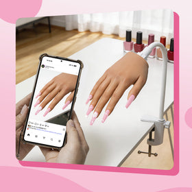 Veikmv hand alongside a ruler displaying 1:1 scale for accurate sizing