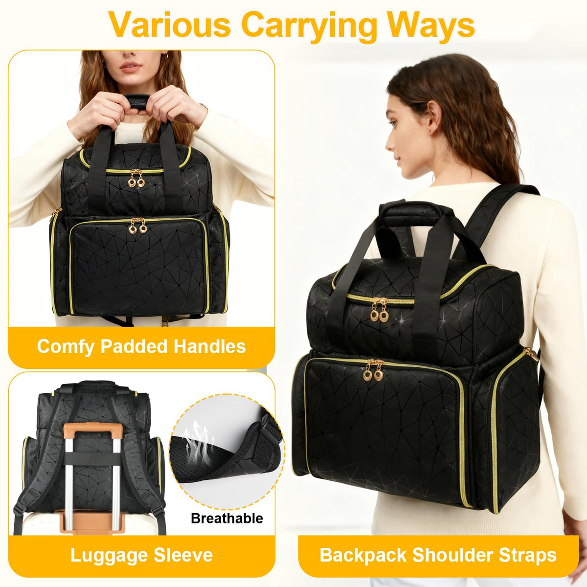 Veirdro padded shoulder straps and luggage strap for comfortable carrying and travel
