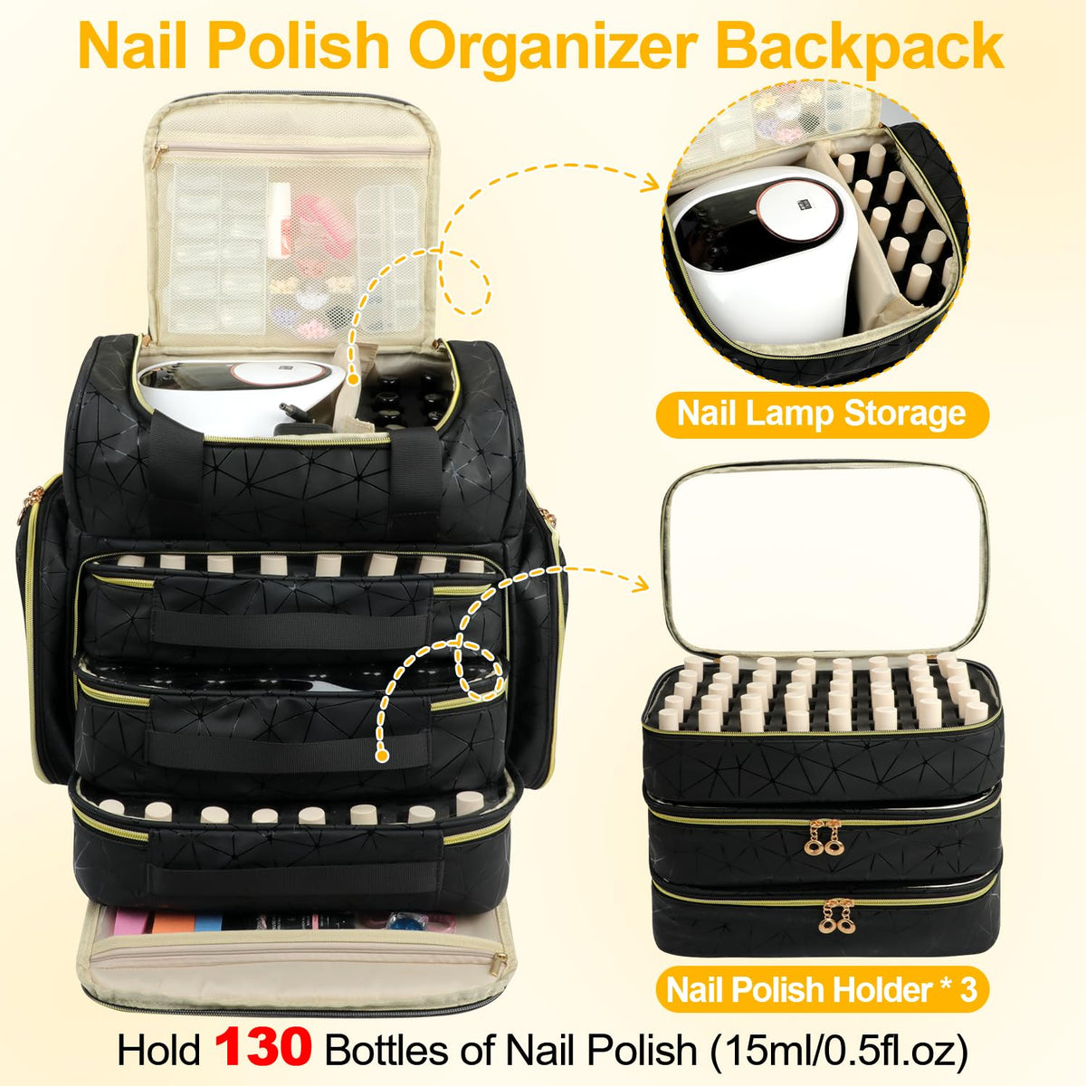 Veirdro interior open with three removable pouches and organized layout, simplifies access