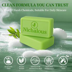 Generic Veloma three soap bars arranged to show value pack and multi-use benefit