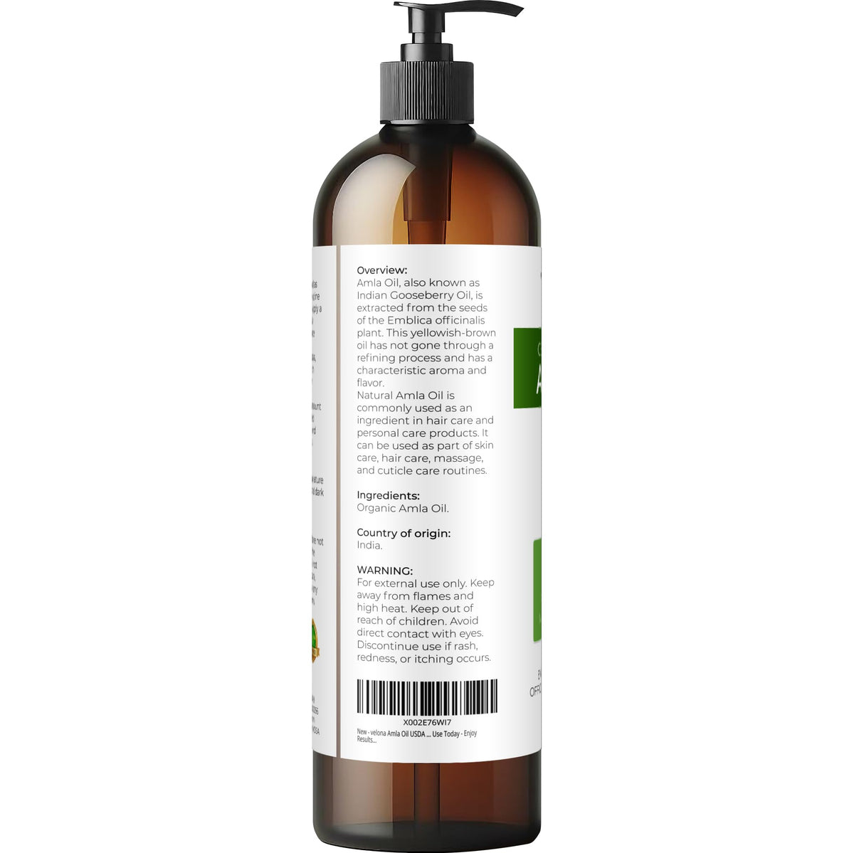 velona amla oil texture close-up highlighting cold-pressed purity and sheen