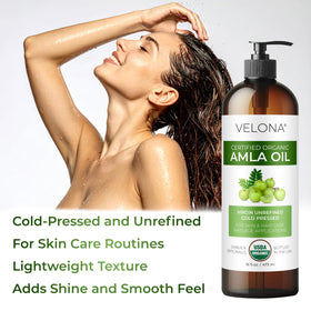velona amla oil on fingernail cuticles showing conditioning and softening benefit