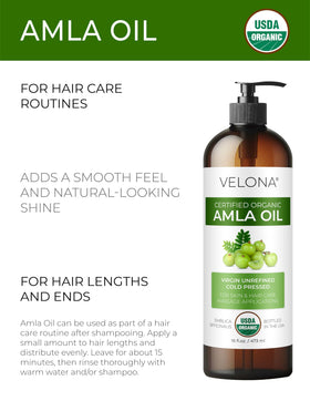 velona amla oil pouring from dropper demonstrating controlled application benefit