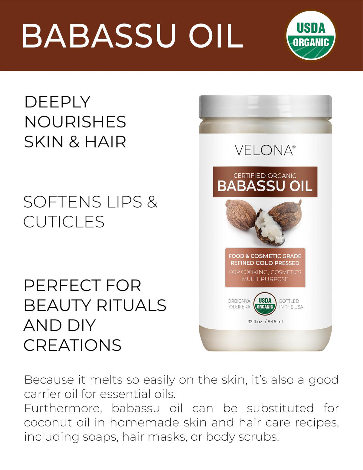 velona oil pouring pour illustrates smooth texture and quick absorption