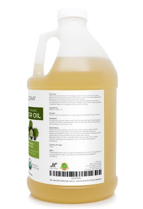 velona castor oil applied to scalp with fingers demonstrating massage benefit