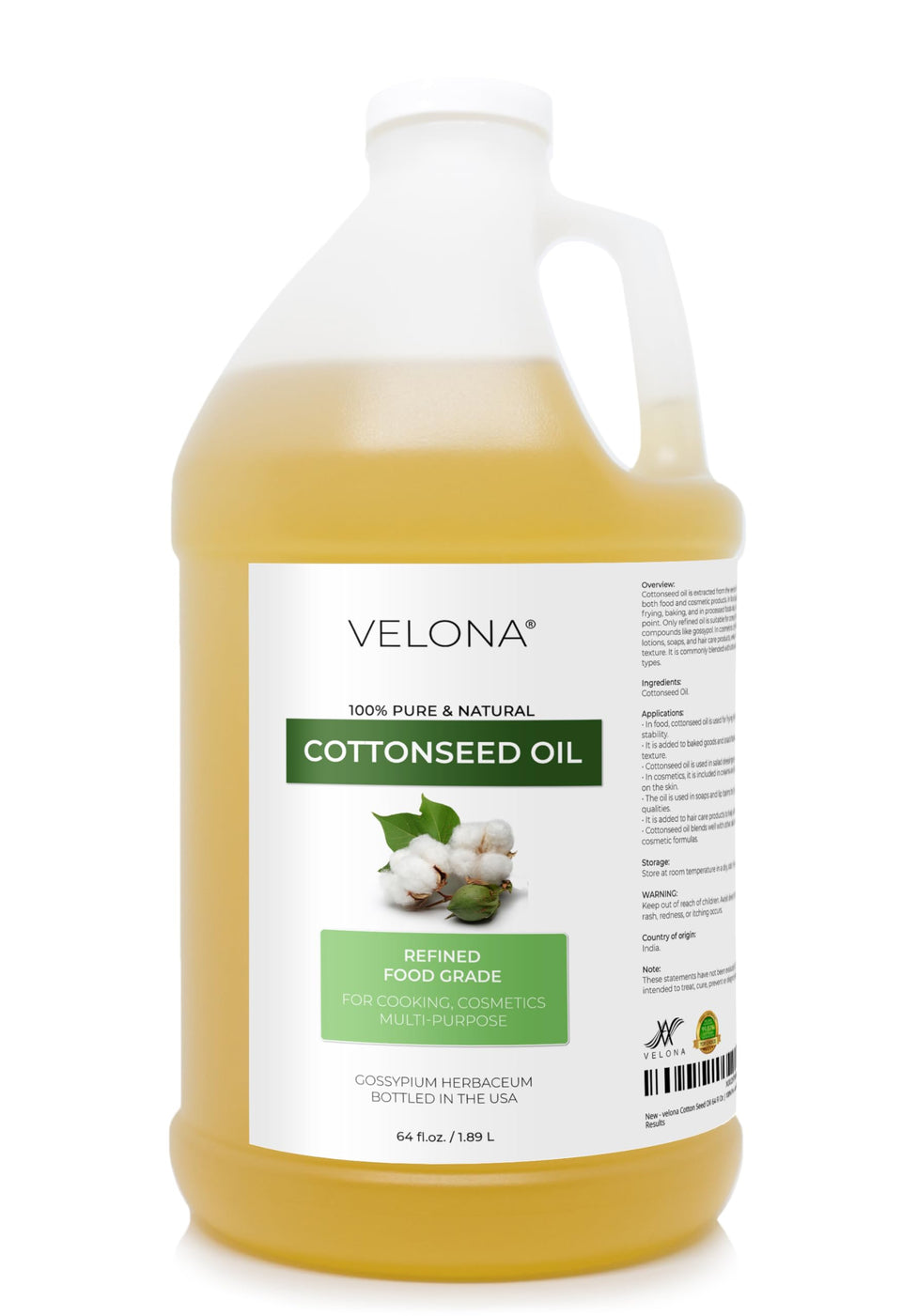 velona front bottle showing label and 64 fl oz size for versatile use
