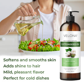 velona oil applied to hair ends adding shine and improved manageability