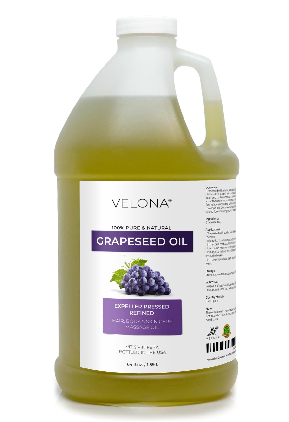 velona front bottle view showing clean packaging and quality