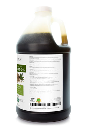 velona hemp seed oil label detail showing certification and ingredient transparency