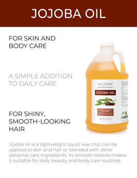 velona jojoba oil texture close-up highlighting golden unrefined clarity and absorbency benefit