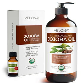 velona glass bottle front view shows pure organic oil benefits