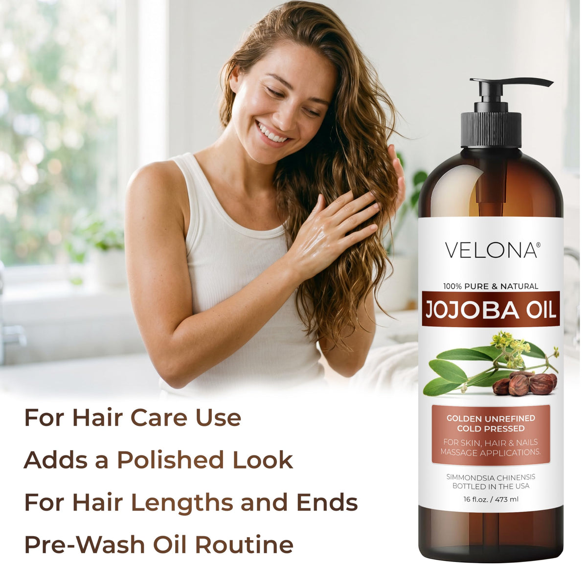 velona product label detail showing ingredient clarity and unrefined claim