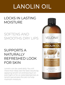 velona lanolin oil open cap dispenser demonstrating easy, controlled pouring for precise use