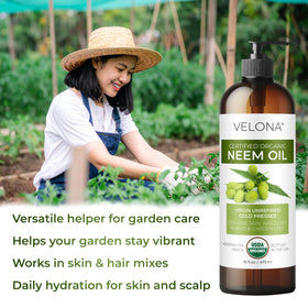 small DIY bottle and dropper with velona neem oil for easy blending benefit