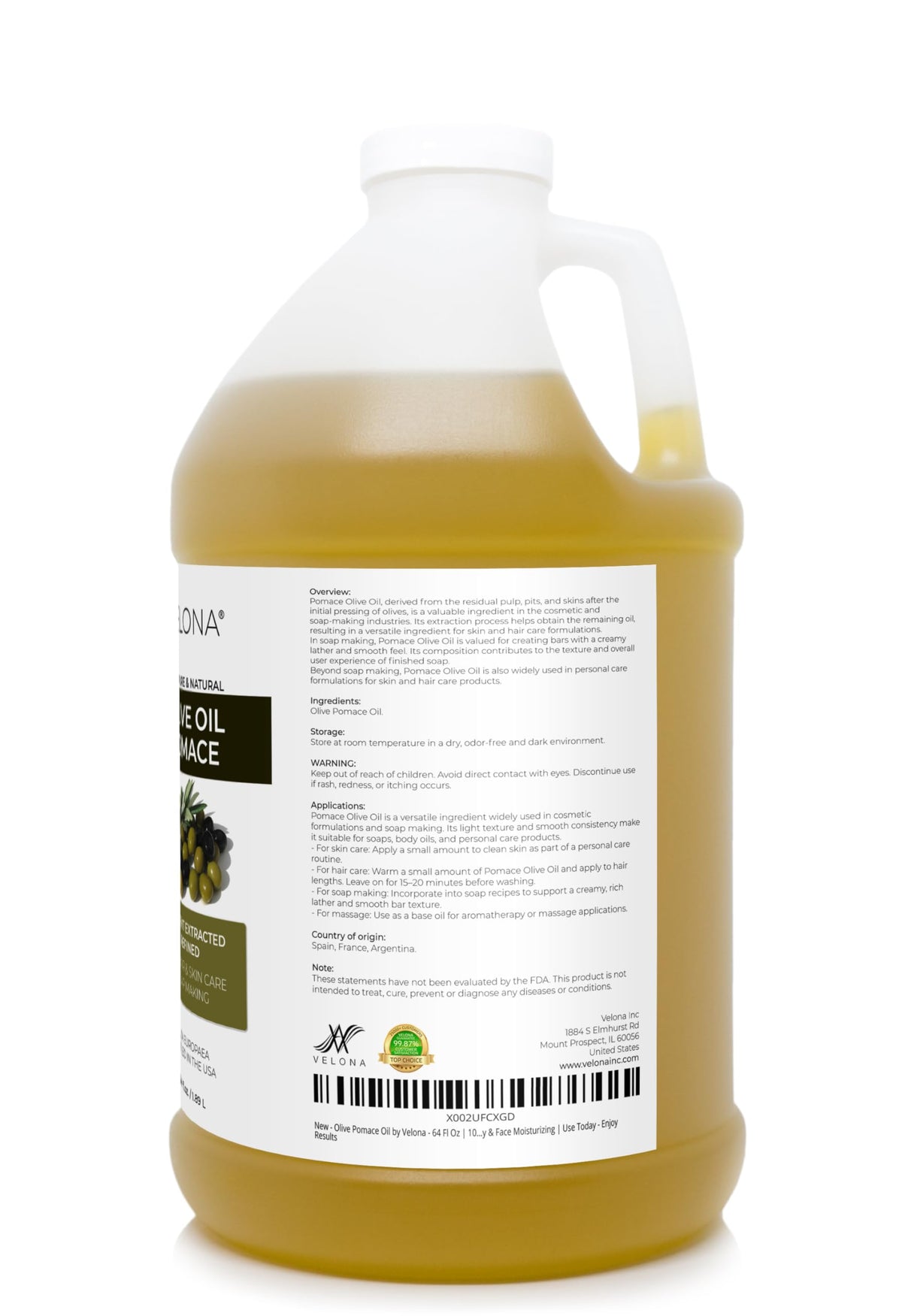 velona oil pouring into a hand to show application and moisturizing benefit for skin