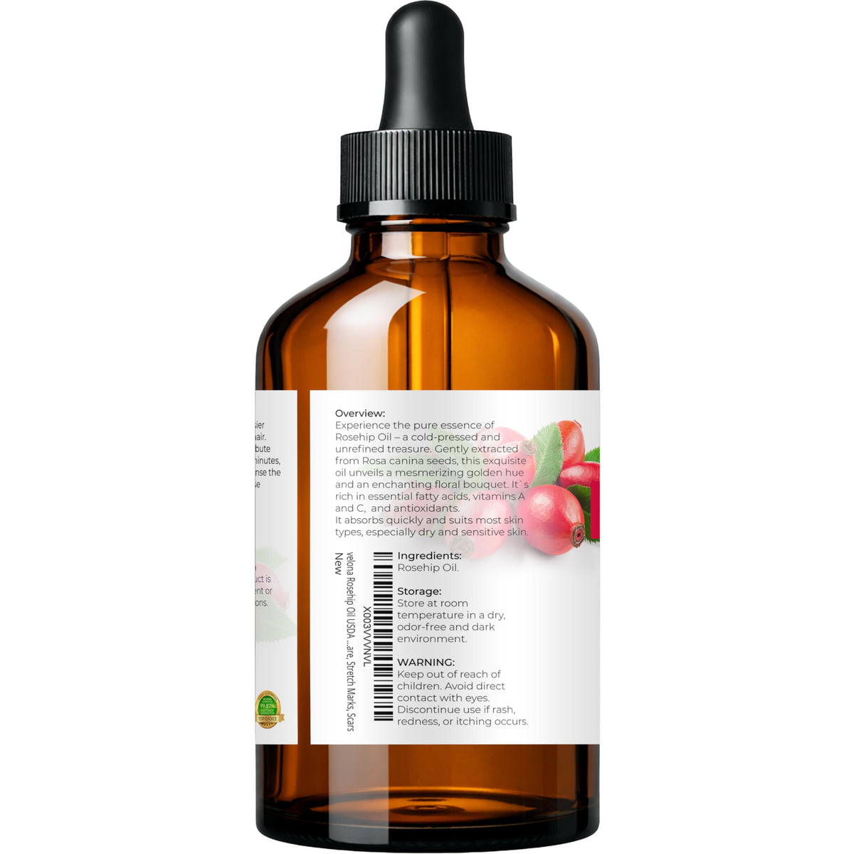 velona close-up of rosehip seeds highlighting natural extraction benefit