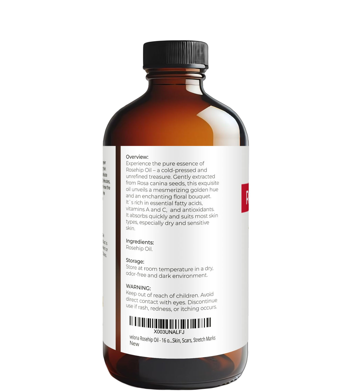 velona rosehip oil dropper dispensing a drop for precise application