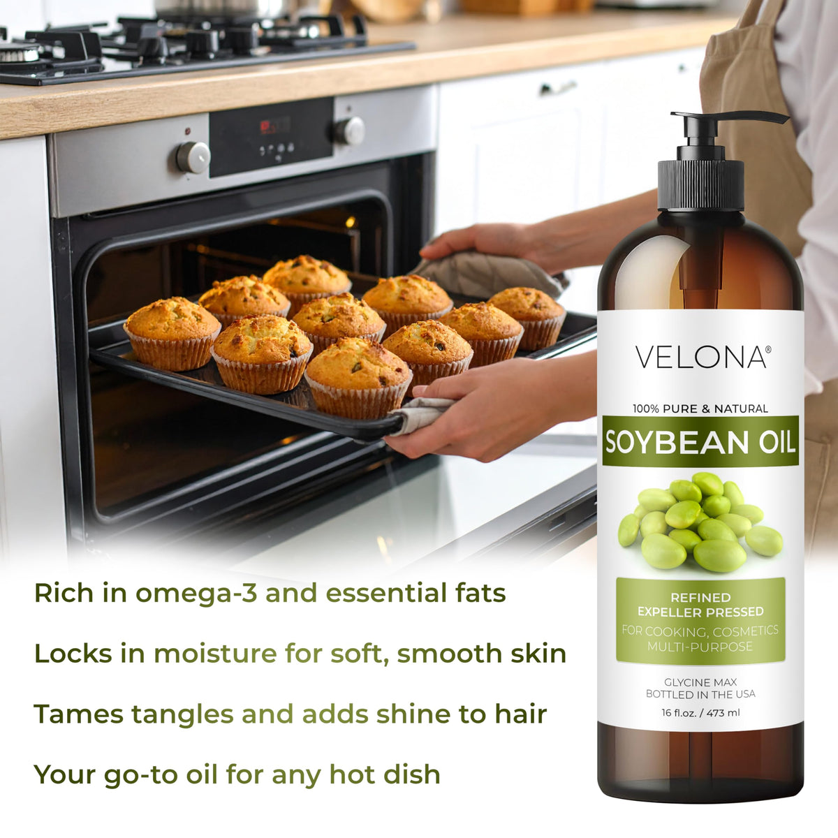 velona oil in skillet demonstrating high smoke point for frying