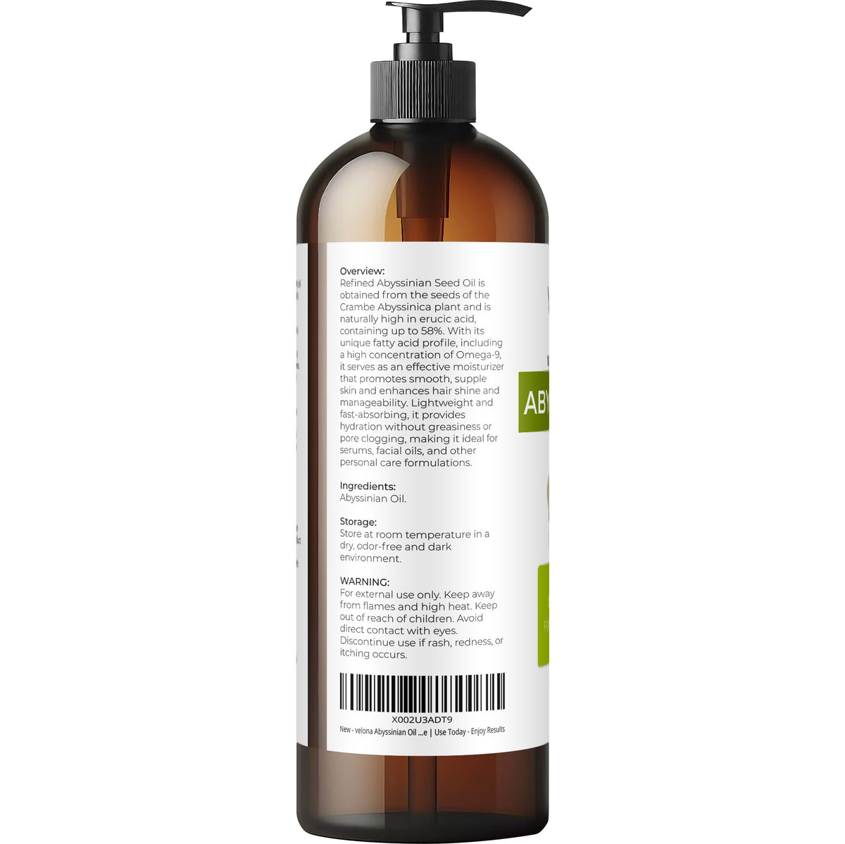 velona oil texture on skin showing quick absorption and non-greasy finish