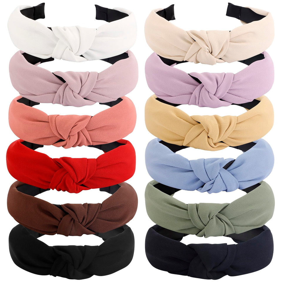 VELSCRUN front packaging display showing 12 headbands and tidy presentation benefit
