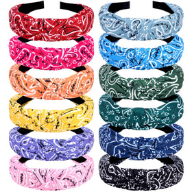 VELSCRUN front packaging showing the 12-pack headbands and color variety, ready to wear
