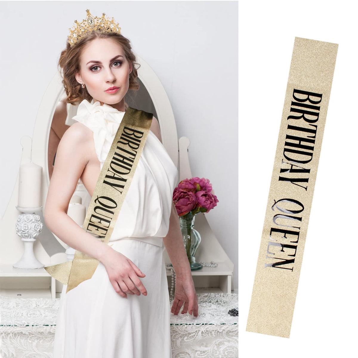 VELSCRUN sash text and fabric detail displaying smooth, vibrant material