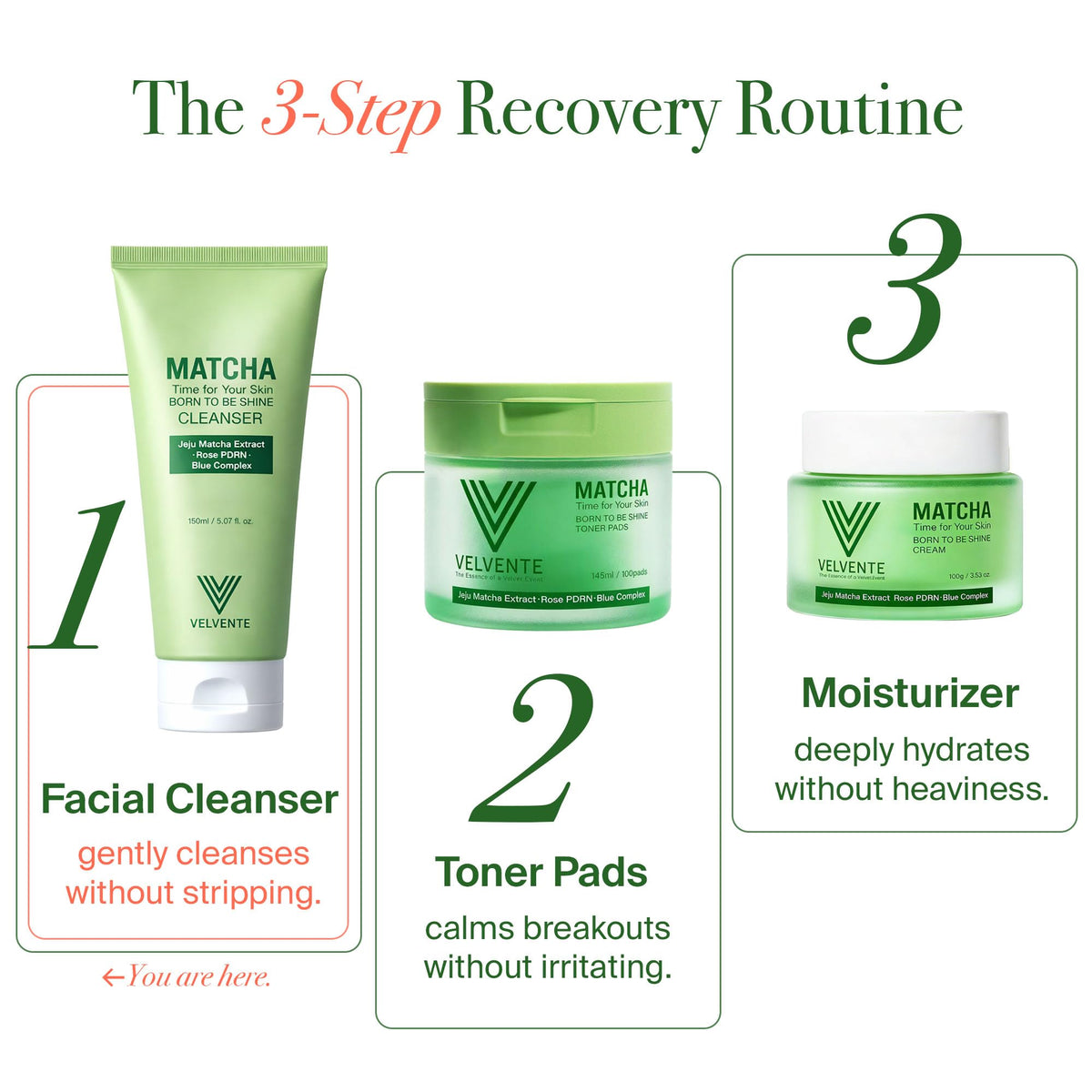 VELVENTE bottle on bathroom shelf for everyday routine appeal