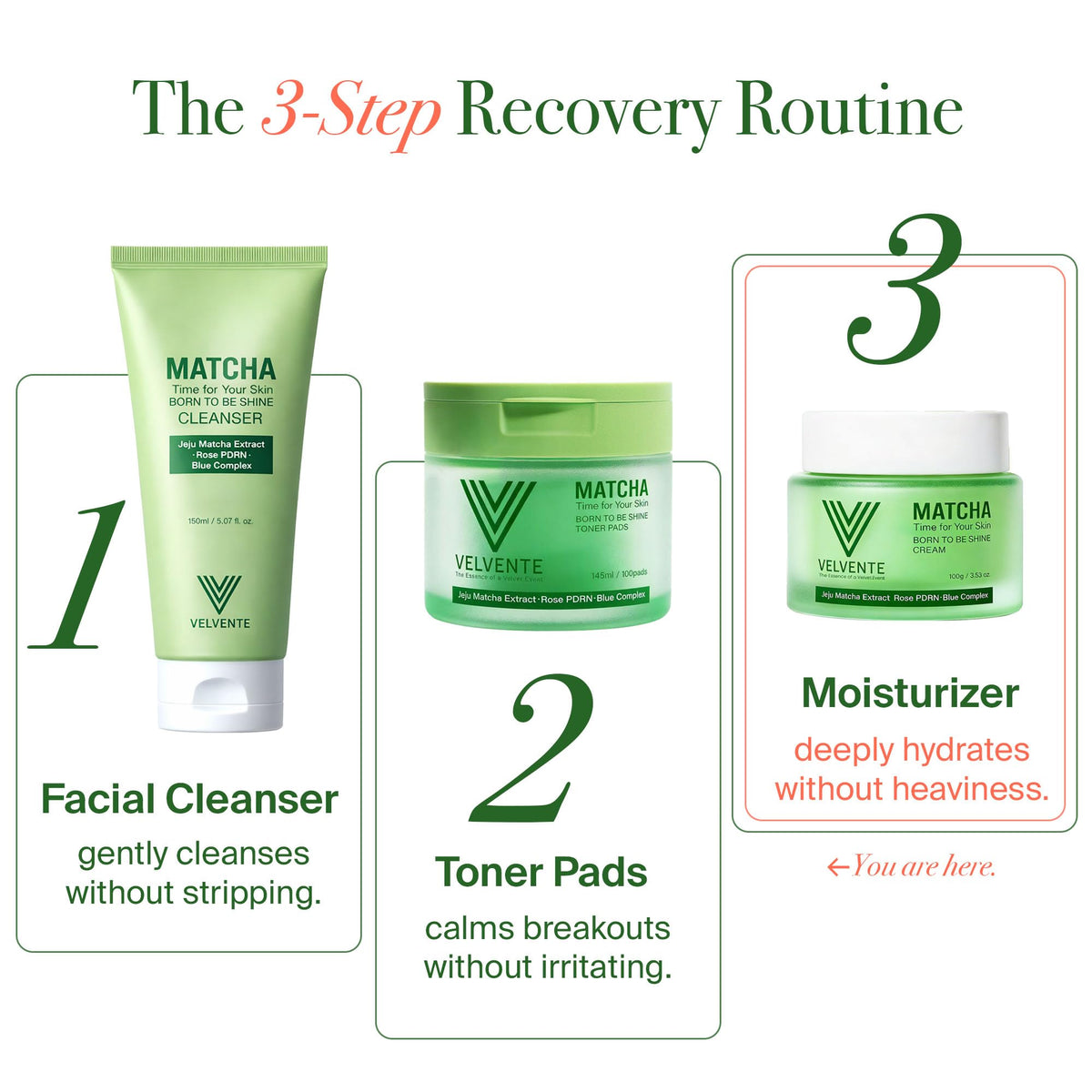 VELVENTE on bathroom vanity styled lifestyle shot conveying daily routine ease