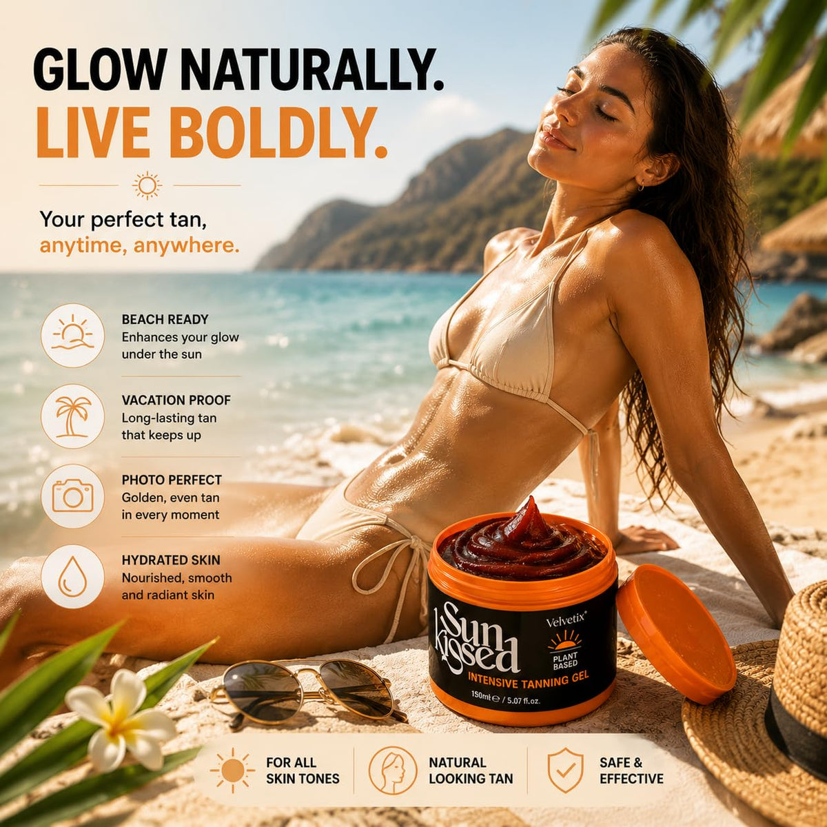 Close-up moisturized skin after Velvetix application showing soft healthy-looking finish