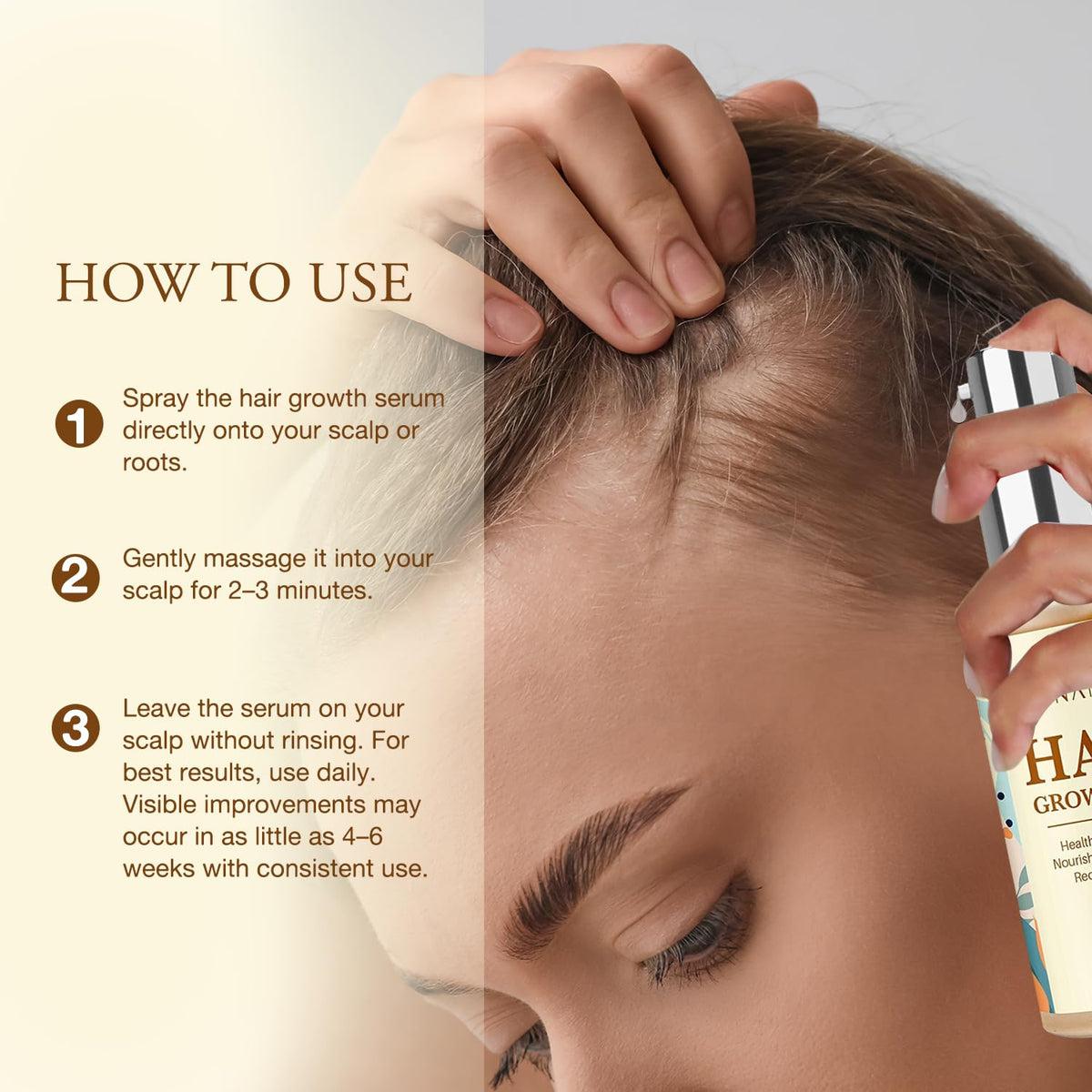 Venanoci ingredients rosemary and biotin on display, botanical support for scalp health
