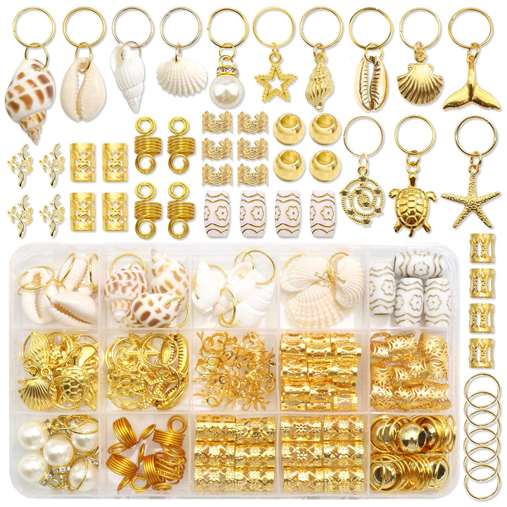 VENOFEN front packaging showing full 149-piece hair jewelry kit benefits versatility