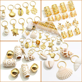 VENOFEN gold cuffs and rings displayed to show adjustable secure fit benefit